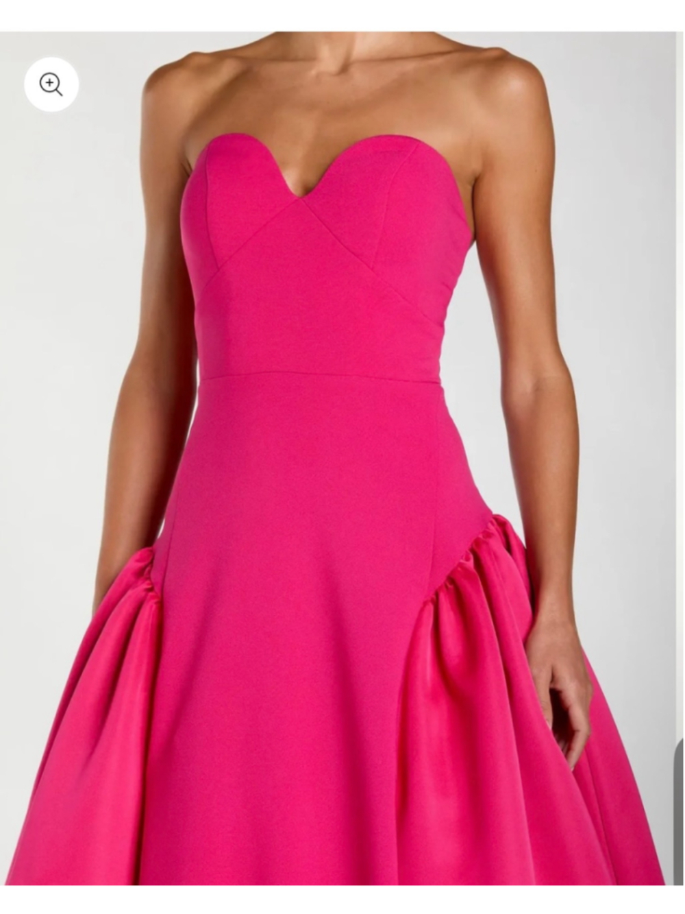 Women's Ieena for Mac Duggal Strapless Gown, Size 4, Pink - Picture 3 of 11